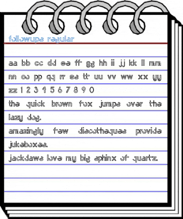 FollowUps Regular Font