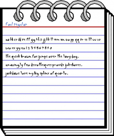 Foul Regular Font