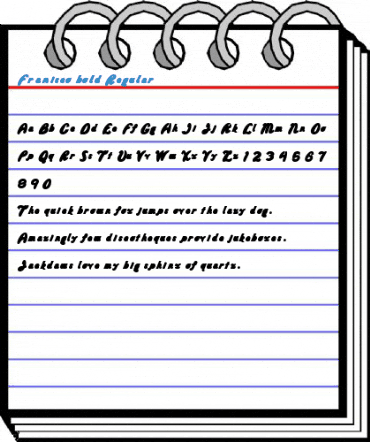 Franisco bold Regular Font