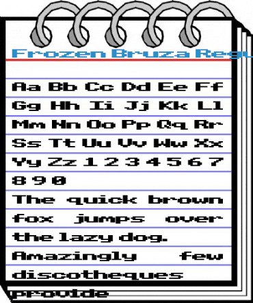 Frozen Bruza Regular Font