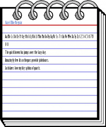 Gazel Bibe Regular Font