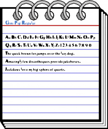 Gini Pig Regular Font