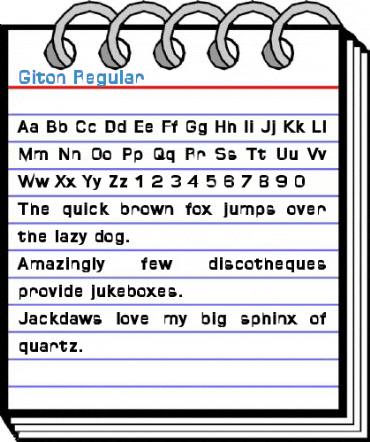 Giton Regular Font