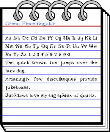 Green Piece Regular Font