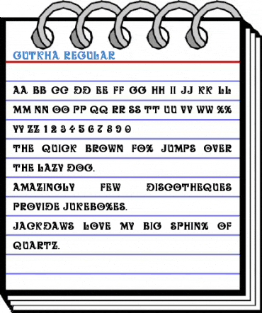 Gutkha Regular Font