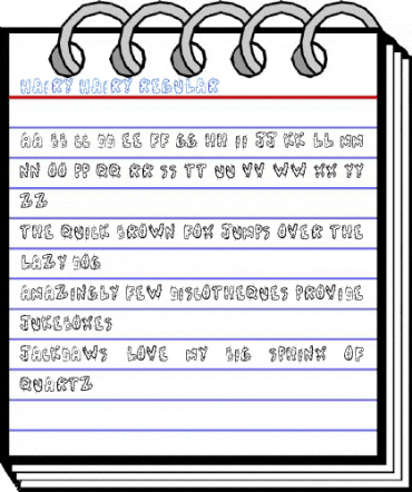 Hairy Hairy Regular Font