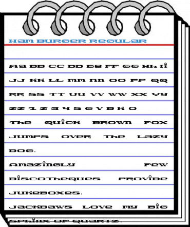 Ham Burger Regular Font