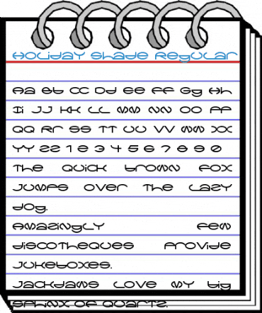 Holiday Shade Regular Font