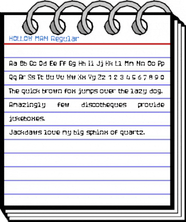 HOLLOW MAN Regular Font