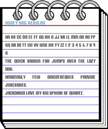 Honey Bag Regular Font