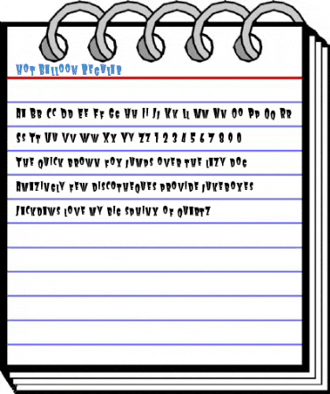 Hot Balloon Regular Font
