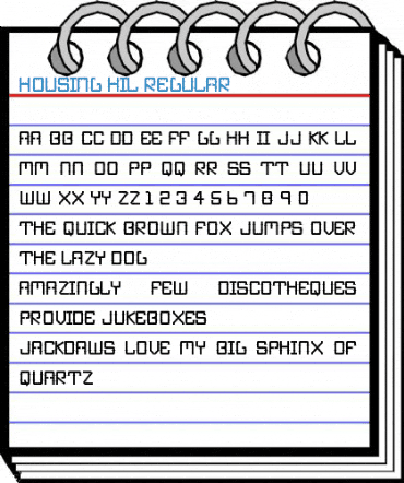 Housing Hil Regular Font