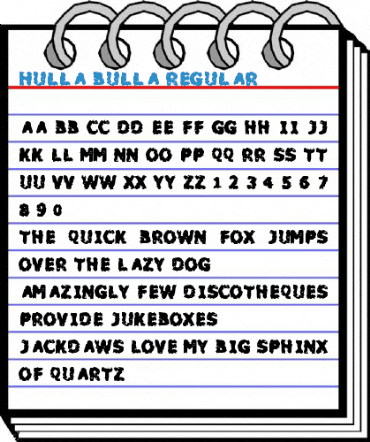 Hulla Bulla Regular Font