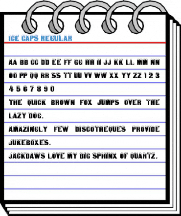 Ice Caps Regular Font