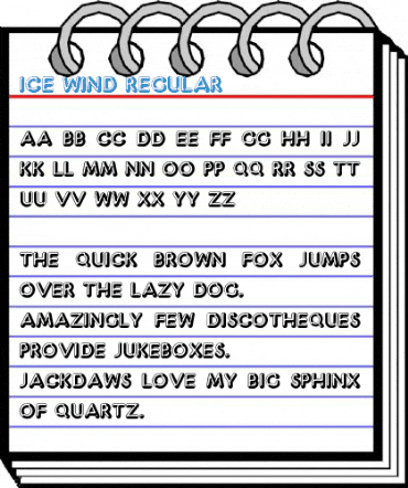 Ice Wind Regular Font