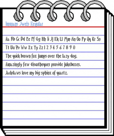 Immans Jwels Regular Font