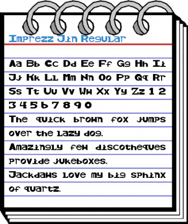 Imprezz Jin Regular Font