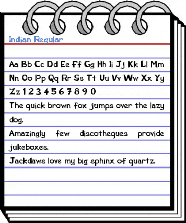 Indian Regular Font