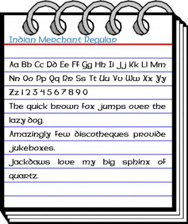 Indian Merchant Regular Font