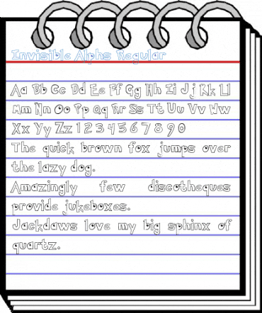 Invisible Alphs Regular Font