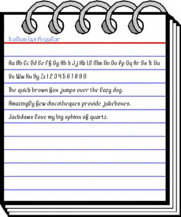 Italian Lipi Regular Font