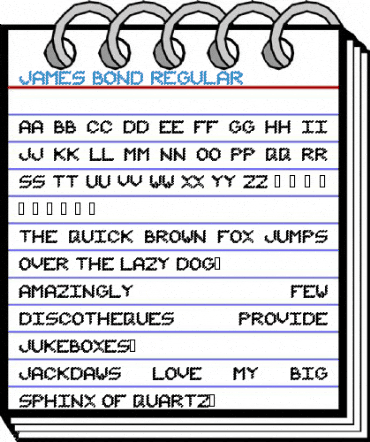 James Bond Regular Font