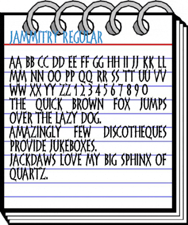 Jammitry Regular Font