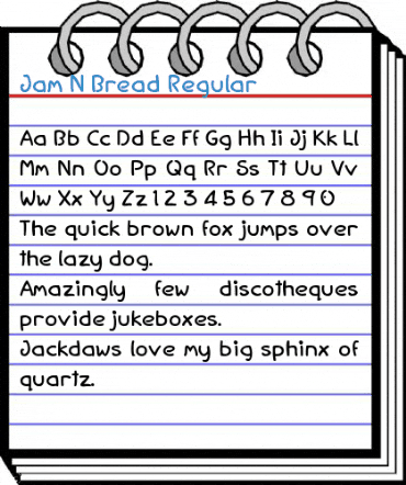Jam N Bread Regular Font