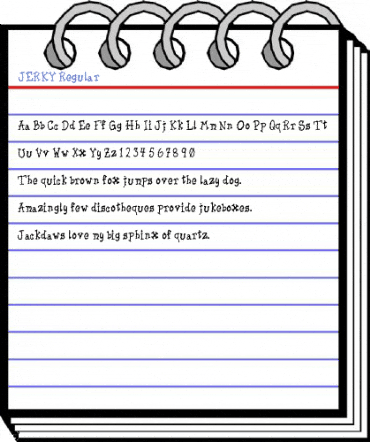 JERKY Regular Font