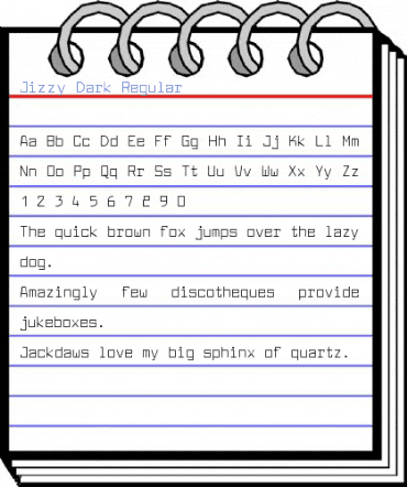 Jizzy Dark Regular Font