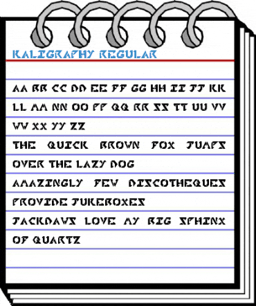 Kaligraphy Regular Font