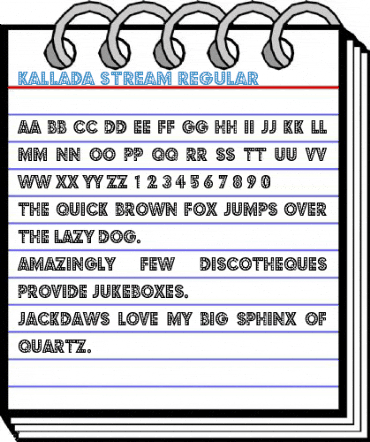 Kallada Stream Regular Font