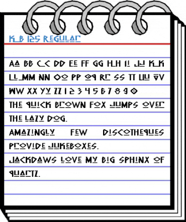 KB 125 Regular Font