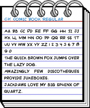 CK Comic Book Regular Font