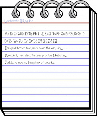 Lambretta D Regular Font