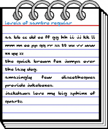 Levels Of Samtro Regular Font
