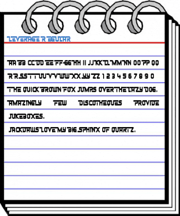 Leverage Regular Font