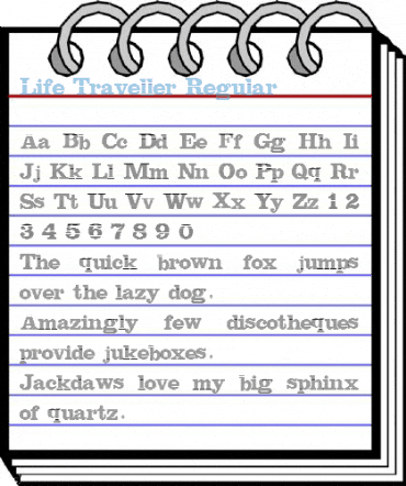 Life Traveller Regular Font