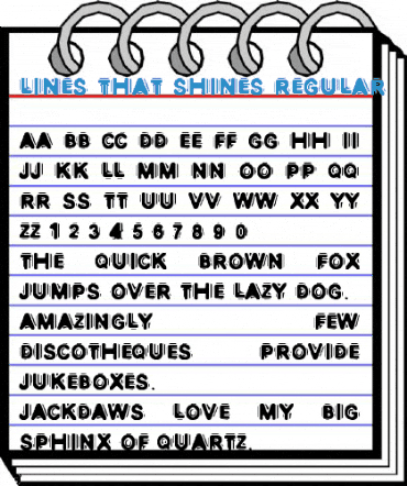 Lines That Shines Regular Font