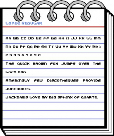 Lopez Regular Font