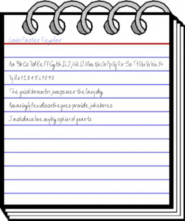 Louis Paster Regular Font