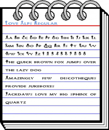 Love Alps Regular Font