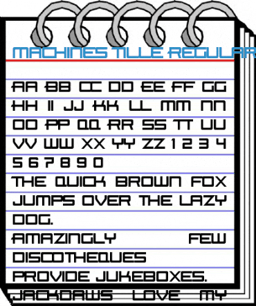 Machines Tille Regular Font