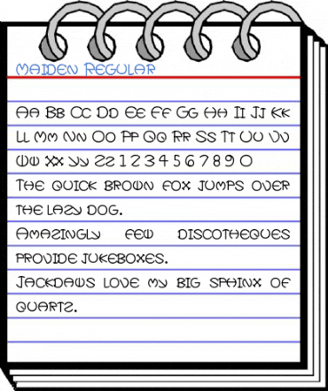 Maiden Regular Font