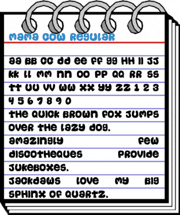 Mama Cow Regular Font