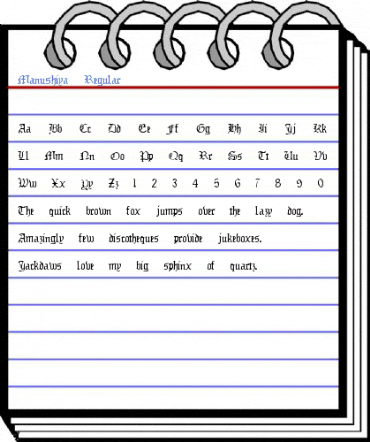Manushiya Regular Font