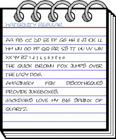 Maternity Regular Font