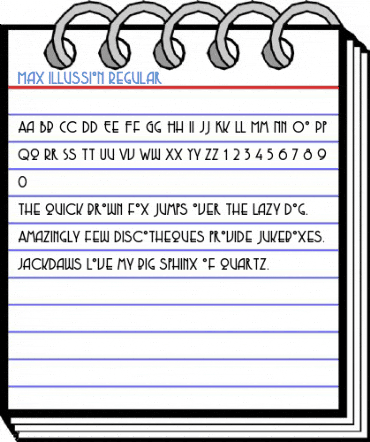 Max Illussion Regular Font