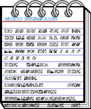 Maya Regular Font