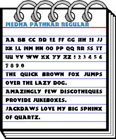 Medha Pathkar Regular Font